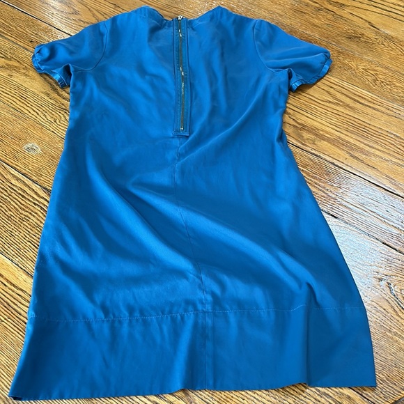XXi jadestone blue mini dress with ruffle details.  Great condition. Size Small - Picture 6 of 13